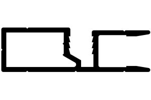 37mm x 11mm Security Window Frame