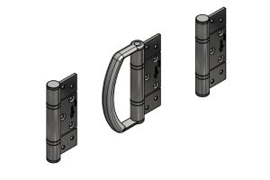 Open Out Standard Hinge Handle Set Stainless