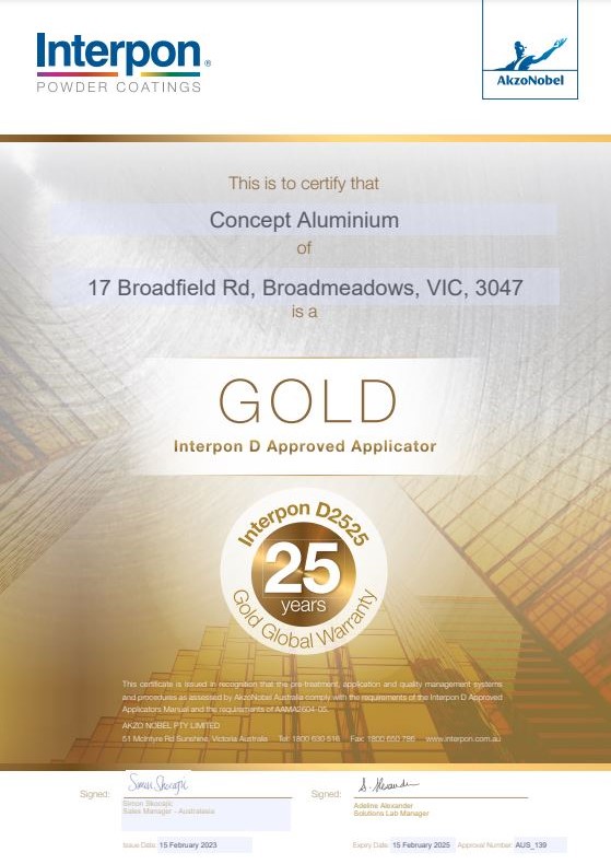 CAS D2525 Gold Applicator Certificate